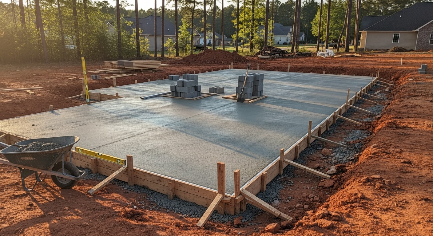Home foundation construction by Chubb Construction